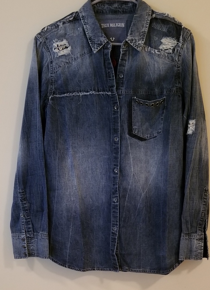 NWT True Religion Denim Womens Shirt